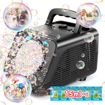 JoyStone Bubble Machine for Kids,20000+ Bubbles Per Minute, Portable Bubble Machine for Kids and Toddler with 2 Speed Levels, Outdoor Toys for Parties, Birthday, Wedding, Christmas