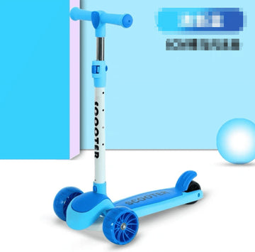 JoyStone 2-in-1 Scooter for Kids with 3 Levels Adjustable Heights Handlebars and Seat, LED Lighted Wheels for Boys & Girls