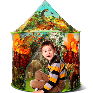 JoyStone Dinosaur Kids Play Tent, Discovery Dinosaur Pop up Tent, Indoor & Outdoor Playhouse Toys for Toddler Gift Boy & Girl