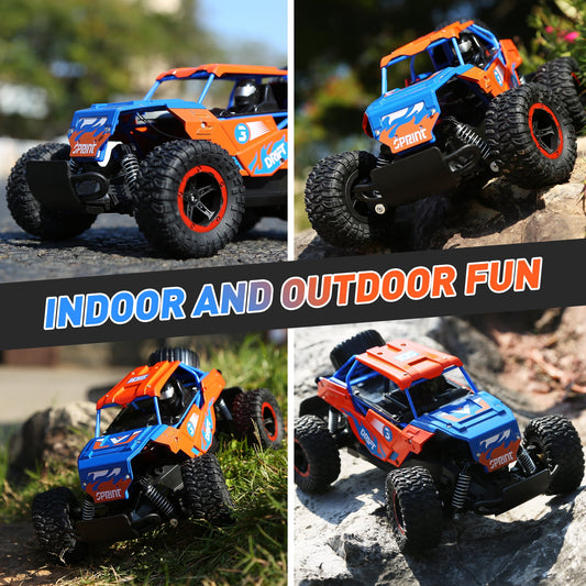 2.4GHz Remote Control Car Toys, RC Car Toys with Light, Indoor Outdoor All Terrain Electric RC Car Toys Gifts for Kids